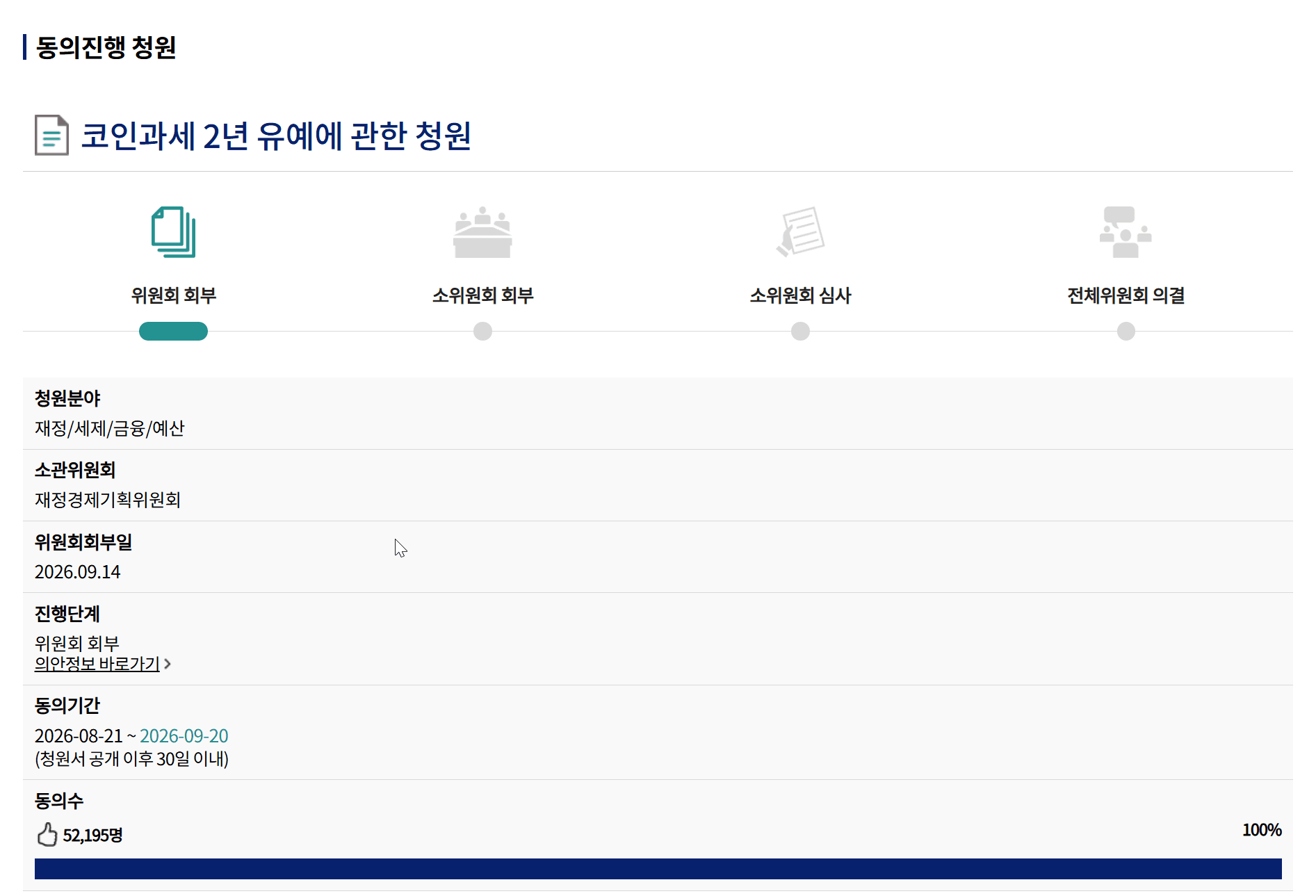 청원 5만 명, 가상자산 과세 향방은