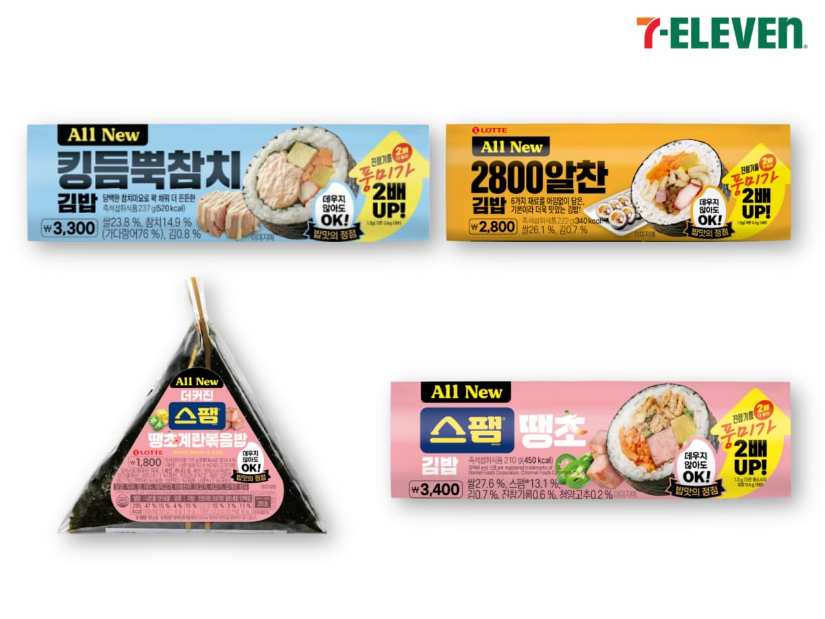 세븐일레븐, 냉장밥 기술 김밥 6주 360만개 판매