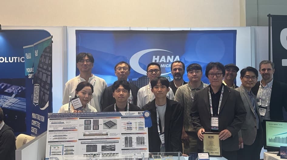 하나마이크론, ECTC 2026에서 패키징 기술로 우수 논문상 수상