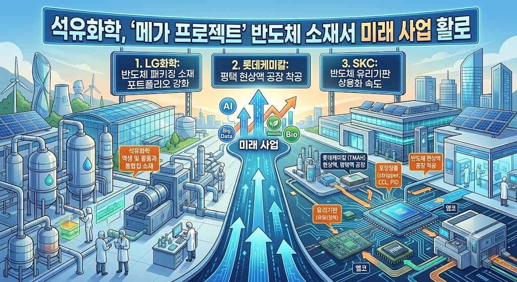 석유화학 3사, 중국 공세 탈출 위해 반도체 소재 전환