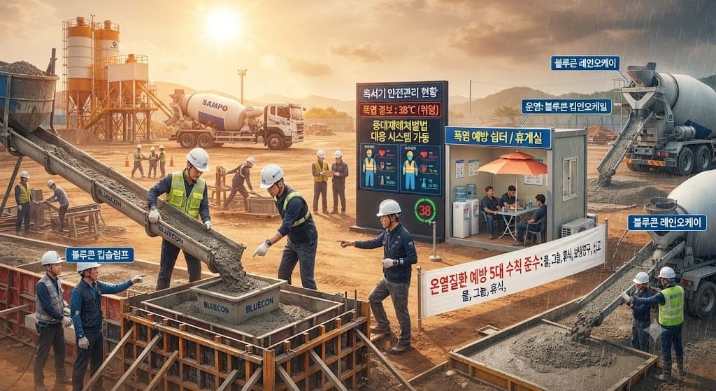 시멘트업계, 폭염 대응과 안전관리 동시 강화