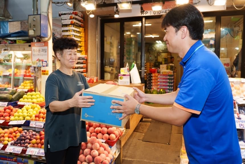 CJ대한통운, 오산 오색시장 배송센터 개소