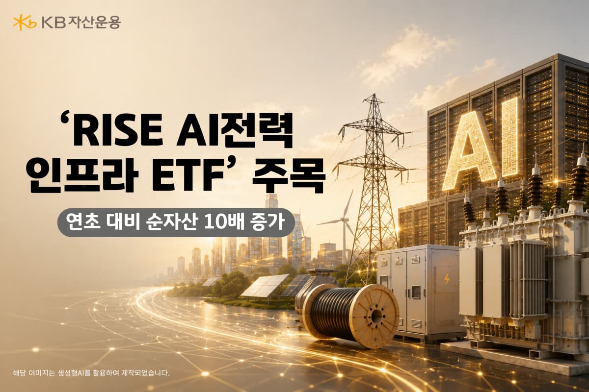 KB운용 AI전력인프라 ETF 순자산 6천억 돌파