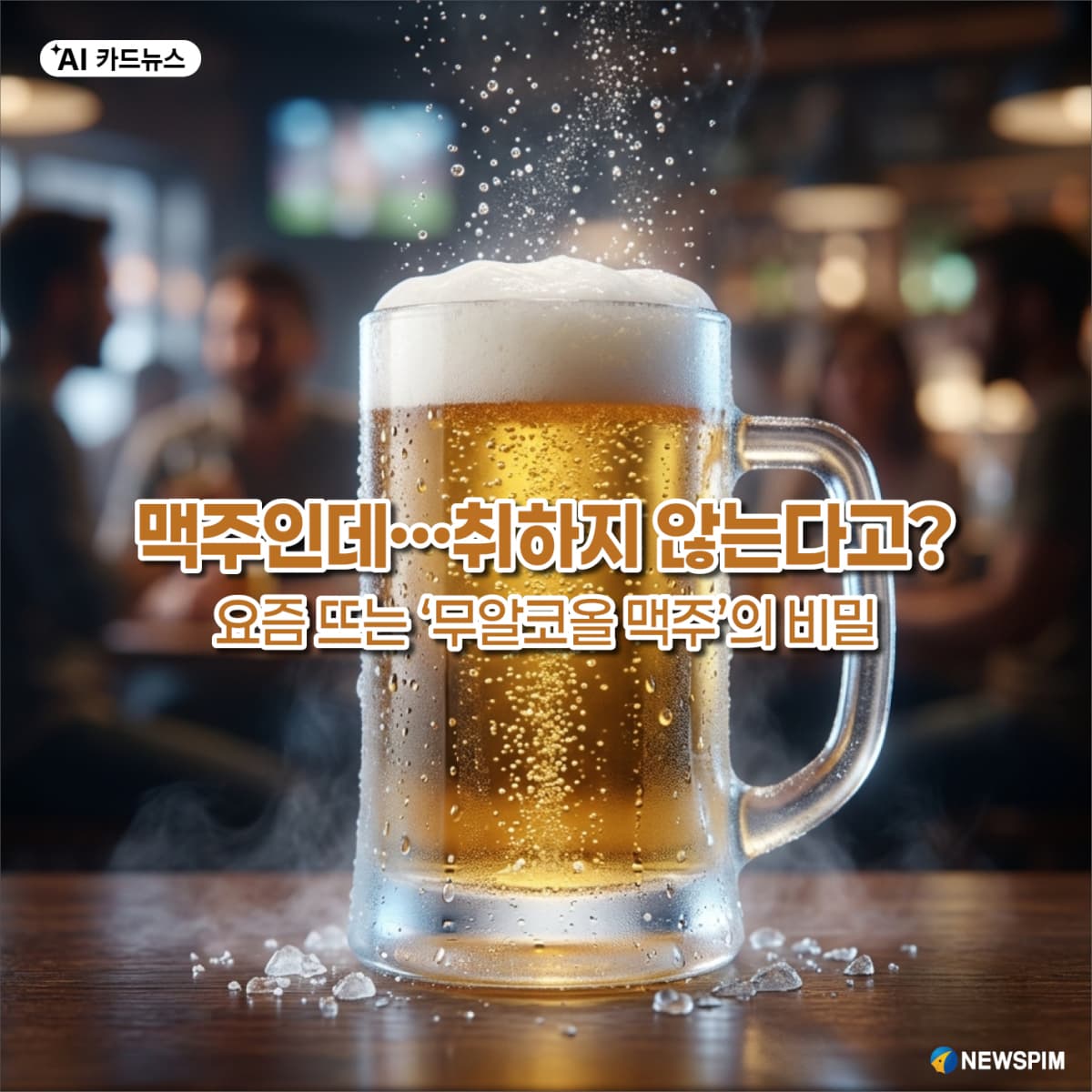 뉴스핌, 무알코올 맥주 AI 카드뉴스 게재