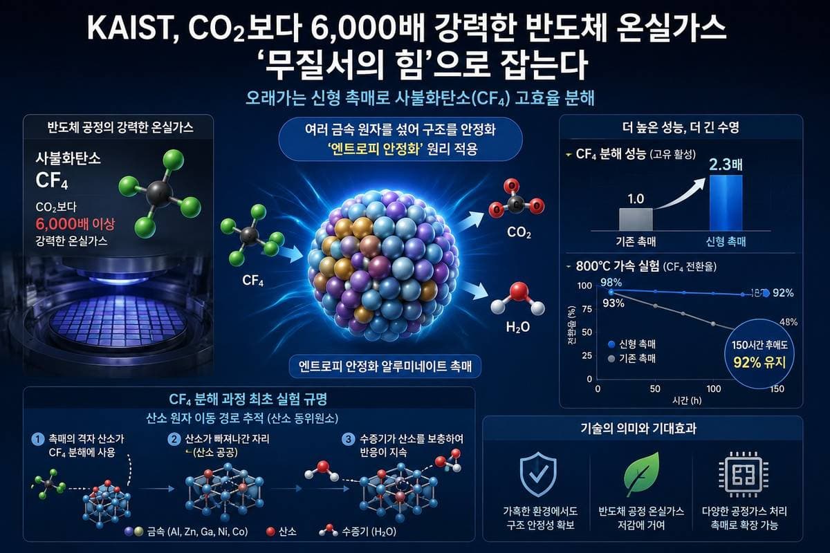 KAIST-삼성, 반도체 온실가스 분해 촉매 개발
