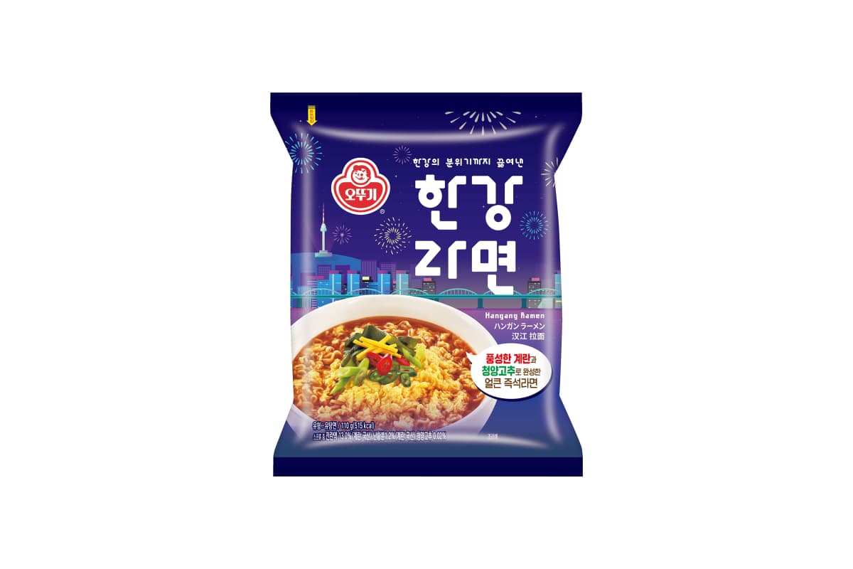 오뚜기, 한강라면 봉지 신제품 출시
