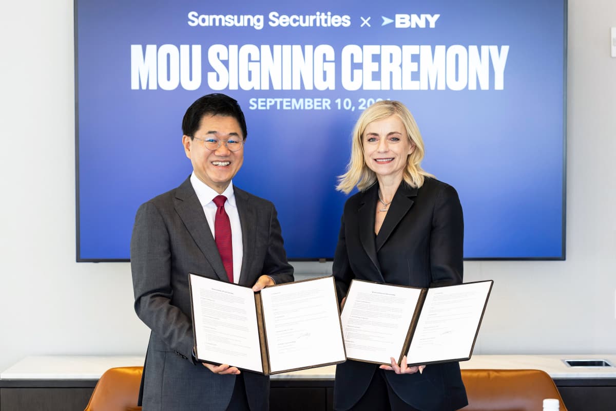 삼성증권, BNY와 AI·디지털자산 협력