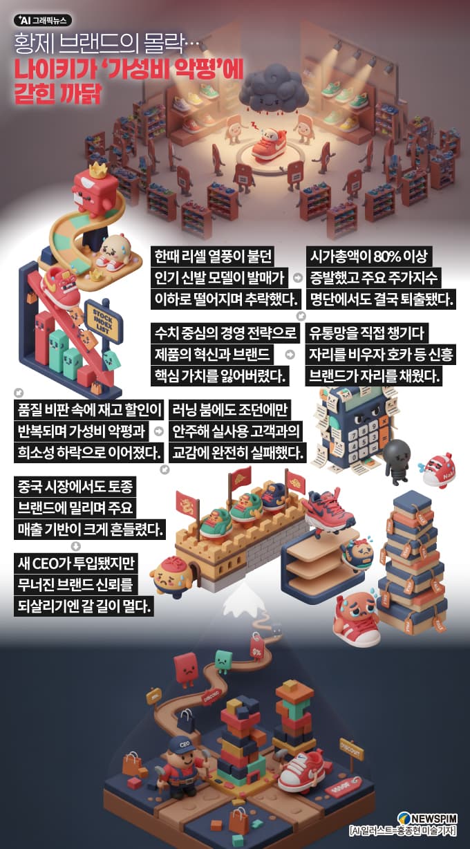 뉴스핌, 나이키 가성비 악평 분석