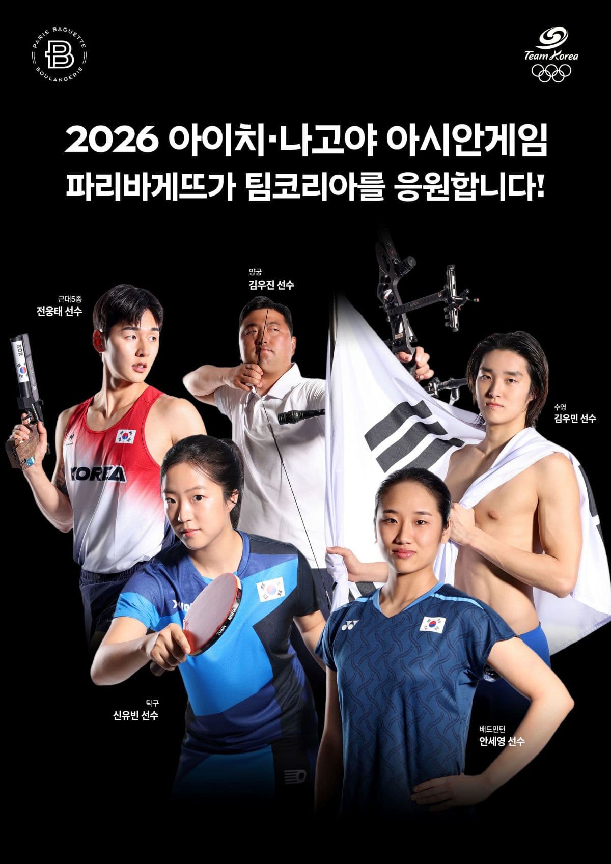 파리바게뜨·오비맥주·코오롱, 아시안게임 응원