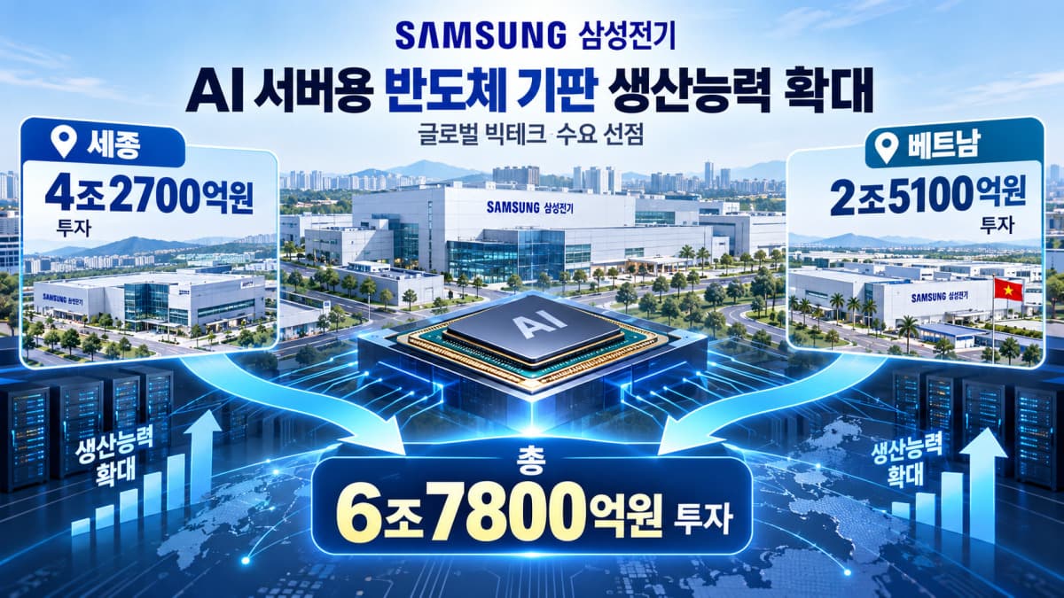 삼성전기, 고객사 보장 받아 AI 기판 증설