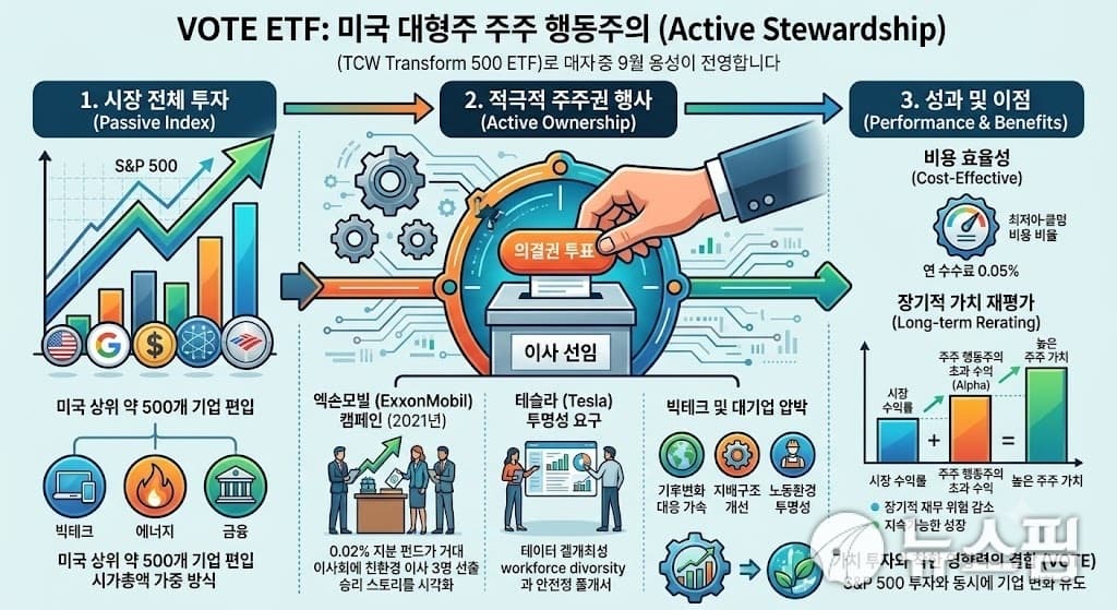 주주 행동주의 ETF VOTE, S&P500 수익률 상회