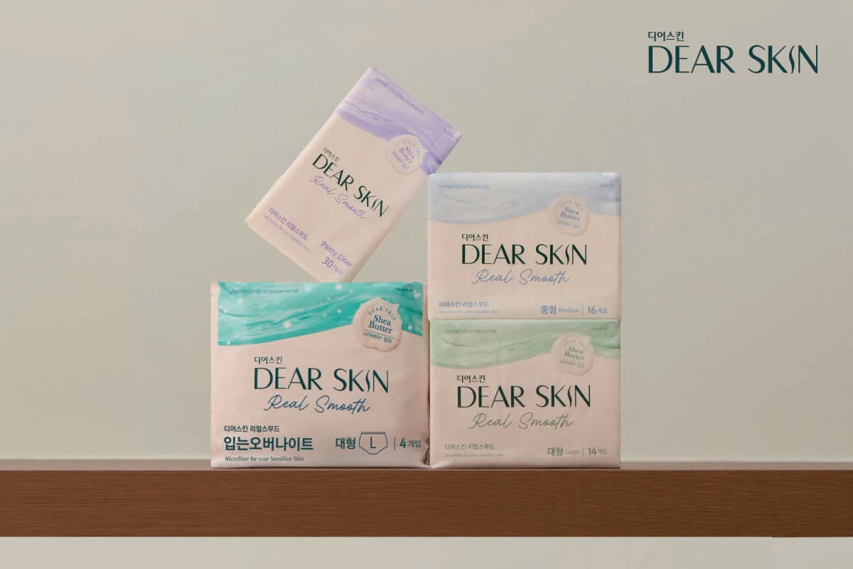 디어스킨, 시어버터 보습 생리대 전 제품군 확대