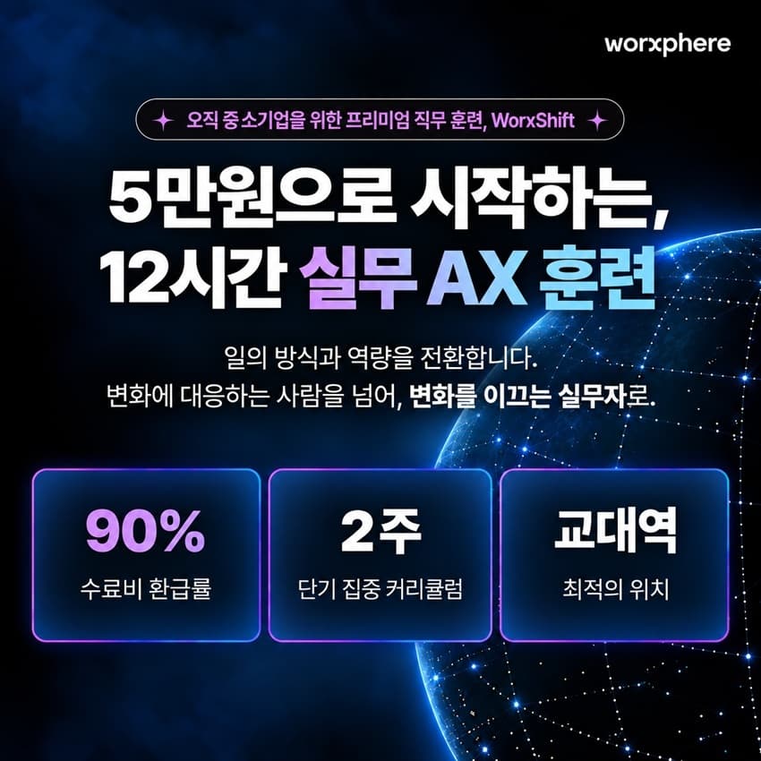 웍스피어, AI 교육 '웍시프트' 360명 모집