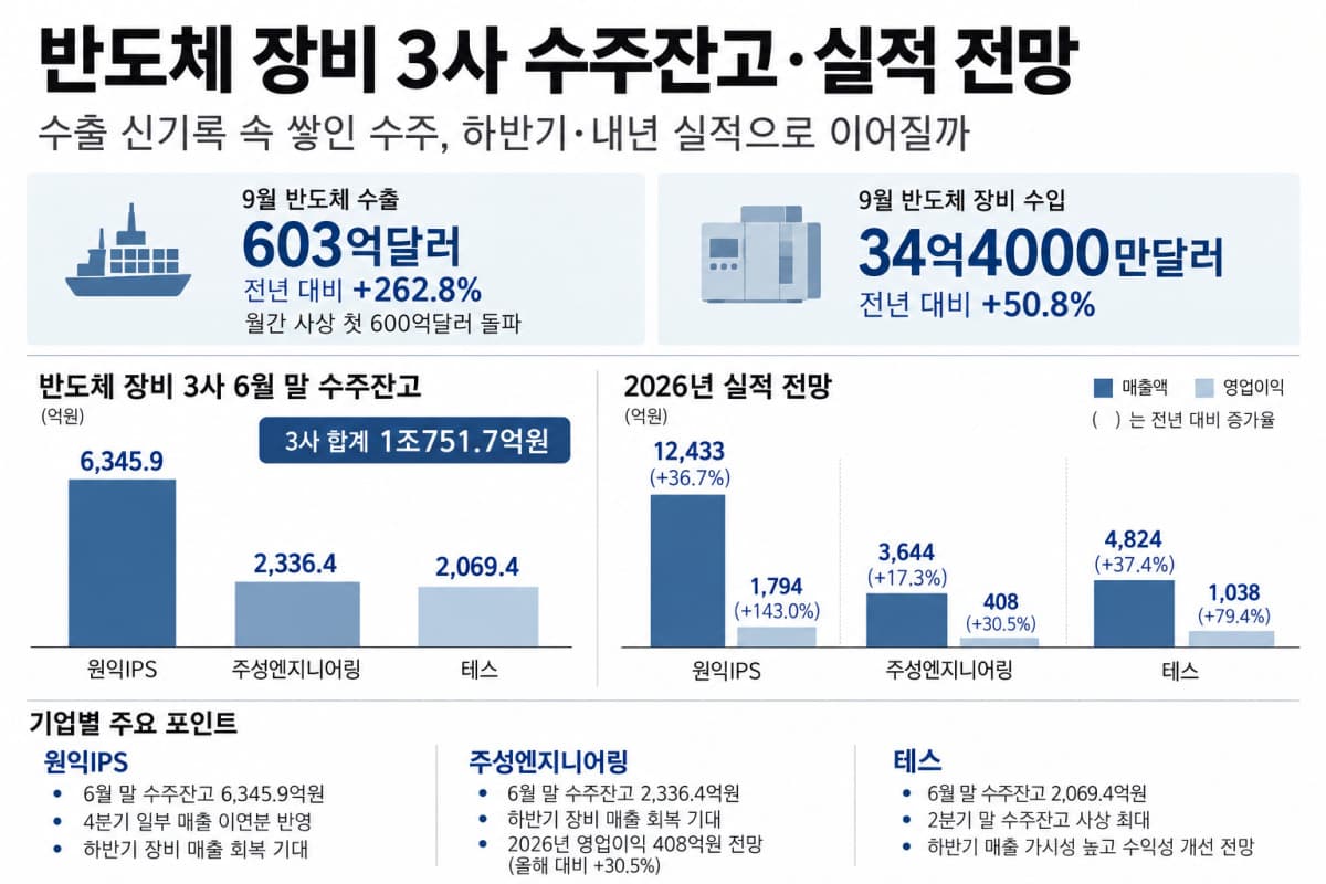 반도체 수출 600억달러 돌파, 장비주 실적 개선 기대