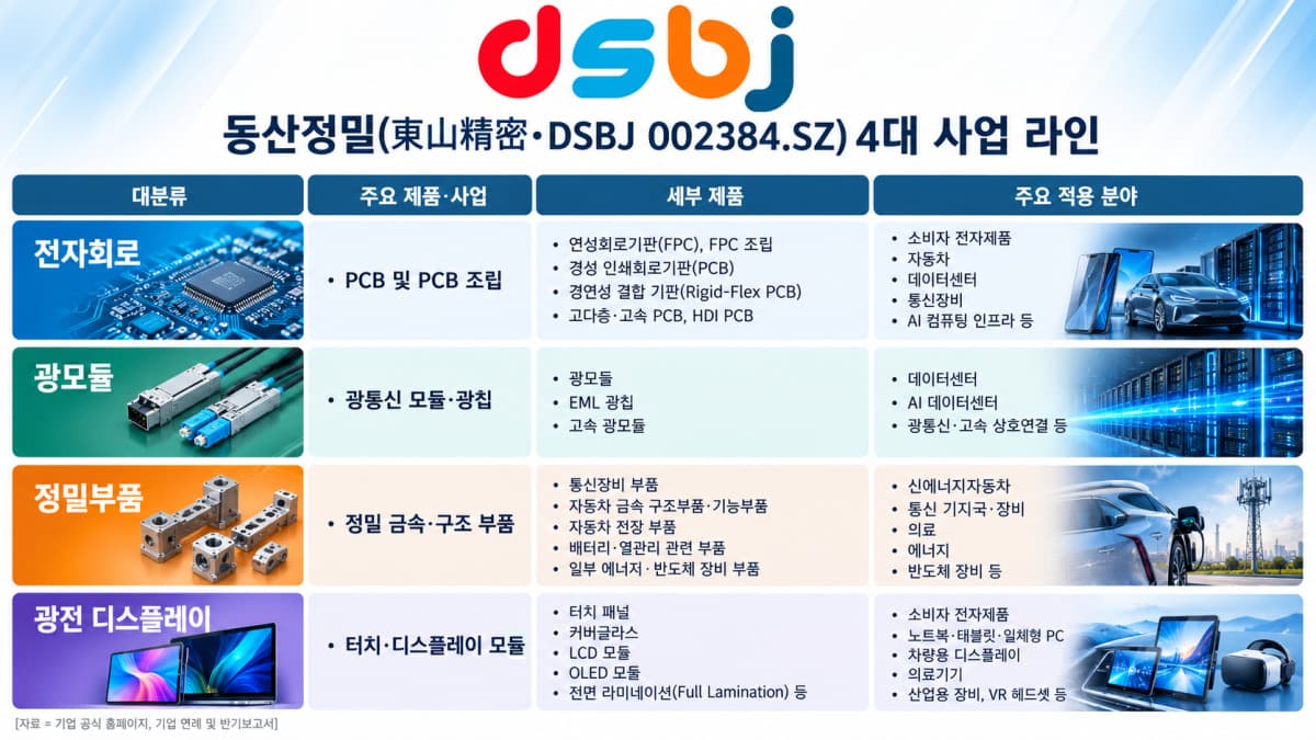 동산정밀, M&A로 AI PCB·광모듈 사업 확장