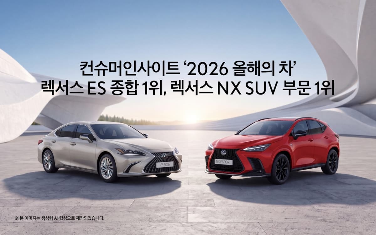 렉서스 ES 300h, 컨슈머인사이트 올해의 차 2년 연속 1위