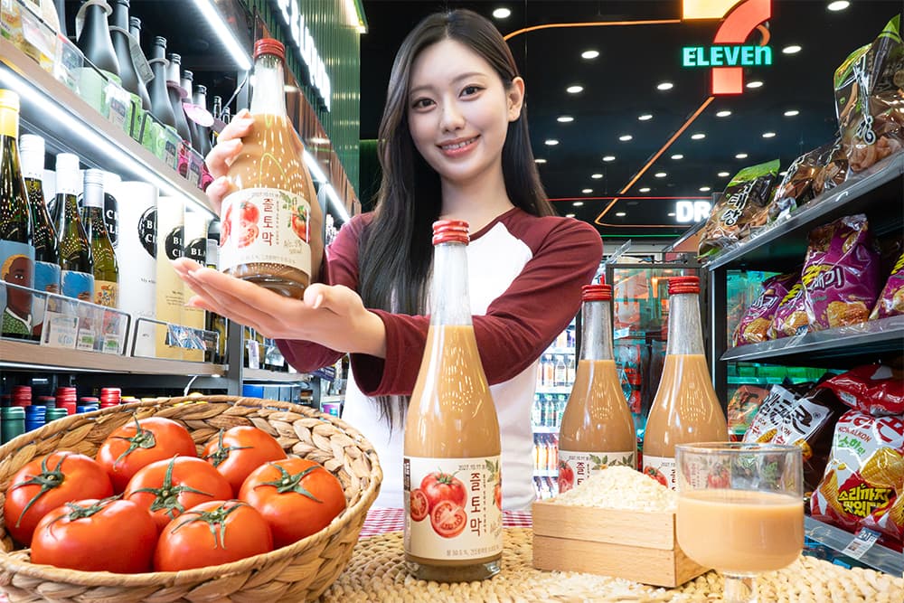 세븐일레븐, 복담주 완판 후 토마토 막걸리 출시