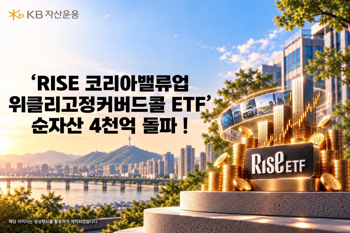 KB운용 밸류업 커버드콜 ETF, 순자산 4000억 돌파