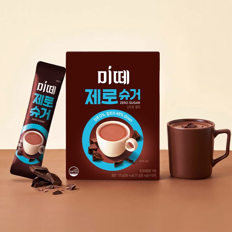동서식품, 제로슈거 핫초코 '미떼' 출시