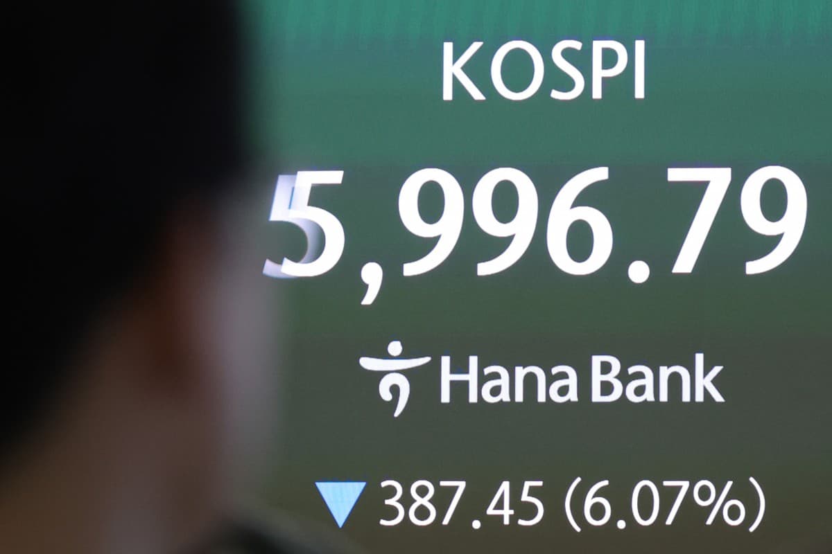 코스피, 中 반도체 충격에 5% 급락