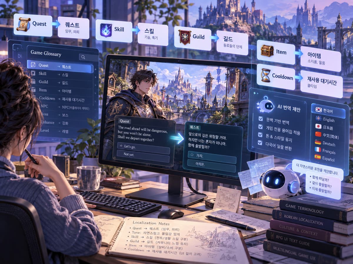 AI 활용으로 게임 글로벌 출시 번역 부담 완화