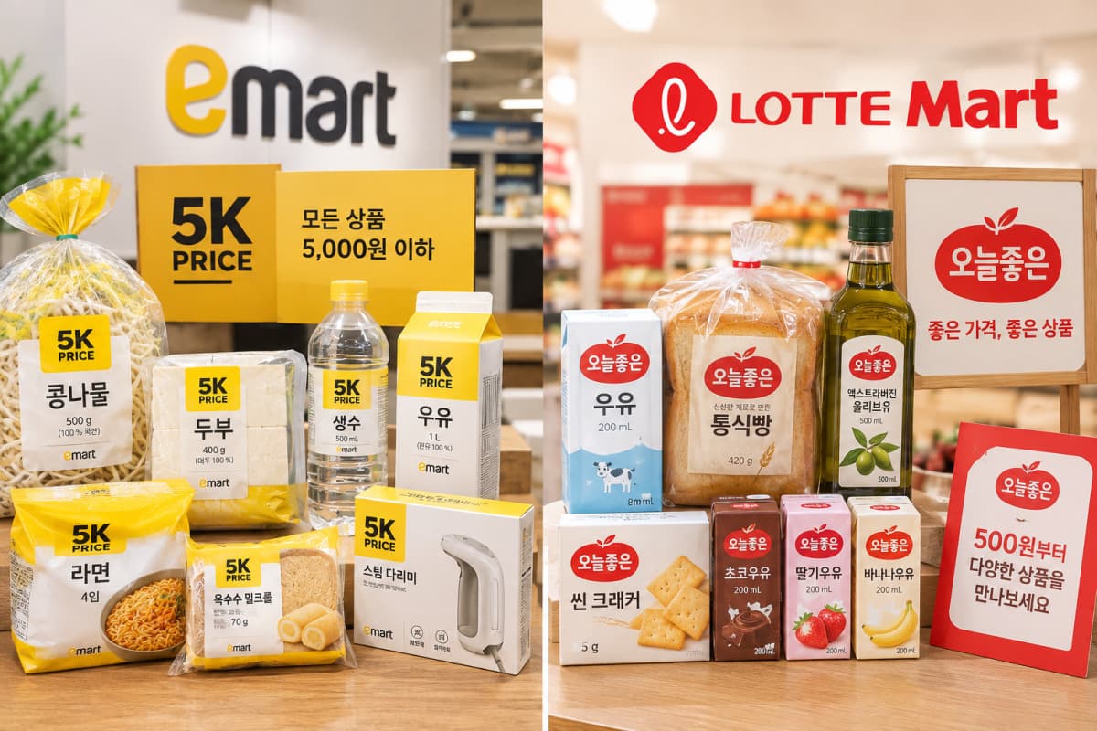 이마트·롯데마트, PB 초저가 경쟁 격화