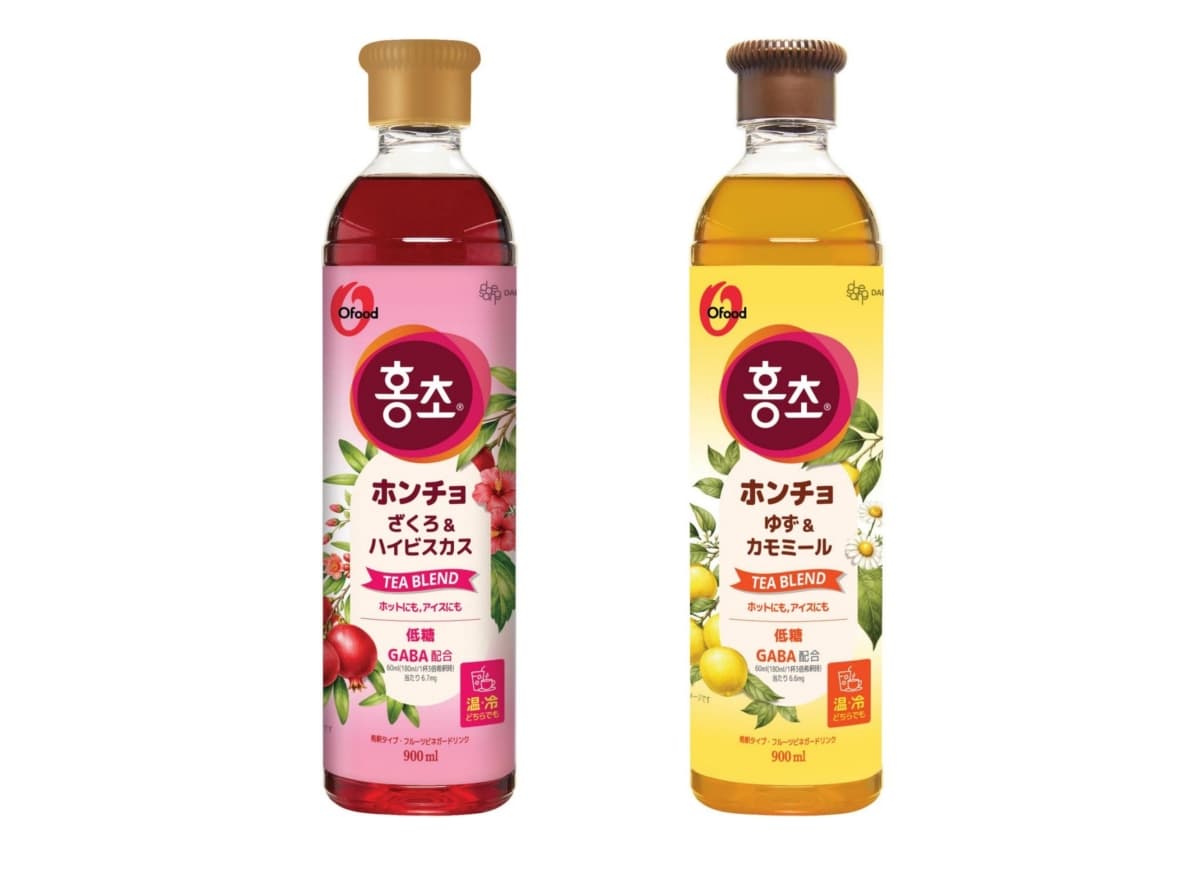 대상, 일본 카페란테 130개점에 홍초 2종 입점