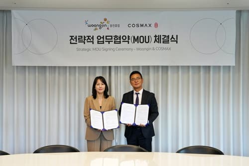 웅진휴캄·코스맥스, 뷰티 동맹으로 개발·생산 협력