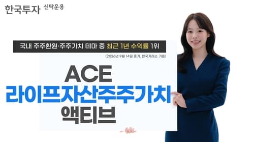 ACE 주주가치 ETF, 1년 수익률 127%로 1위
