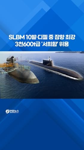 해군 서희함, SLBM 10발 탑재로 위용 공개