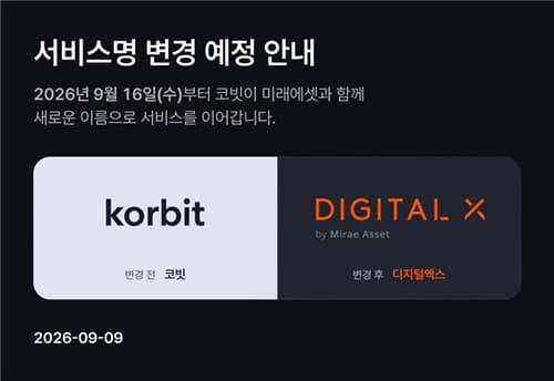 코빗, 서비스명 '디지털엑스'로 변경