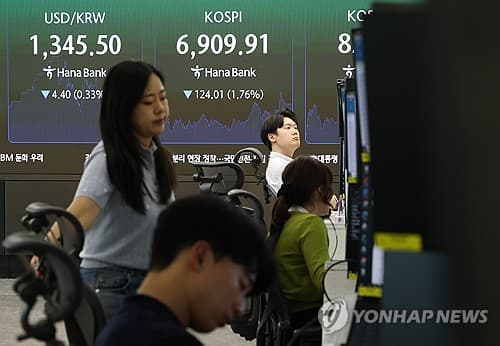 중동 리스크에 코스피 약세, 외국인 매도
