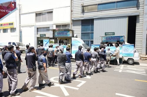 부산상공회의소, HJ중공업과 상생 커피트럭 운영