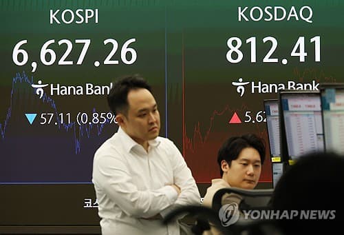 코스피, 5거래일 연속 하락