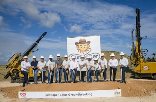 OCI에너지, 텍사스 260MW 태양광 착공
