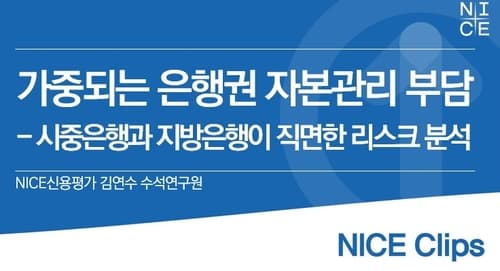 나신평, 은행 자본관리 부담 신용등급 영향 제한적