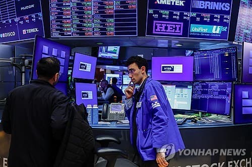 뉴욕증시, 미 국채 금리 최고치에 강보합