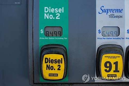 트럼프 투표 호소 당일 경유가 사상 최고