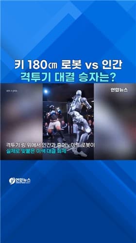 휴머노이드 로봇, 인간 격투 경기서 공격으로 중단
