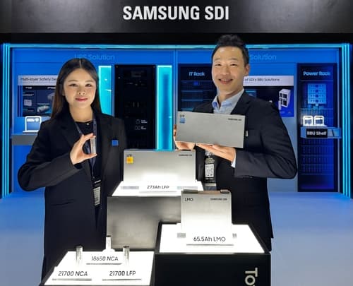 삼성SDI, AI 데이터센터용 원통형 LFP 배터리 첫 공개