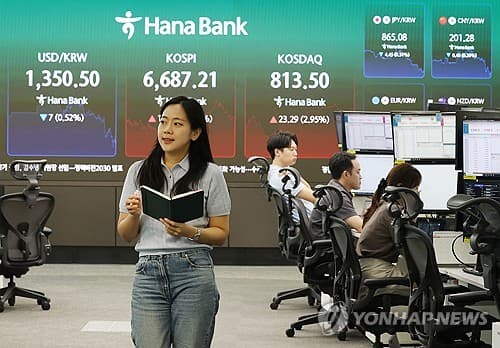 미 국채금리 안정에 코스피 1.6% 상승