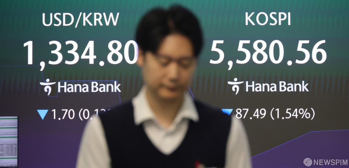 코스피, 뉴욕 기술주 급락에 5520선 밀려